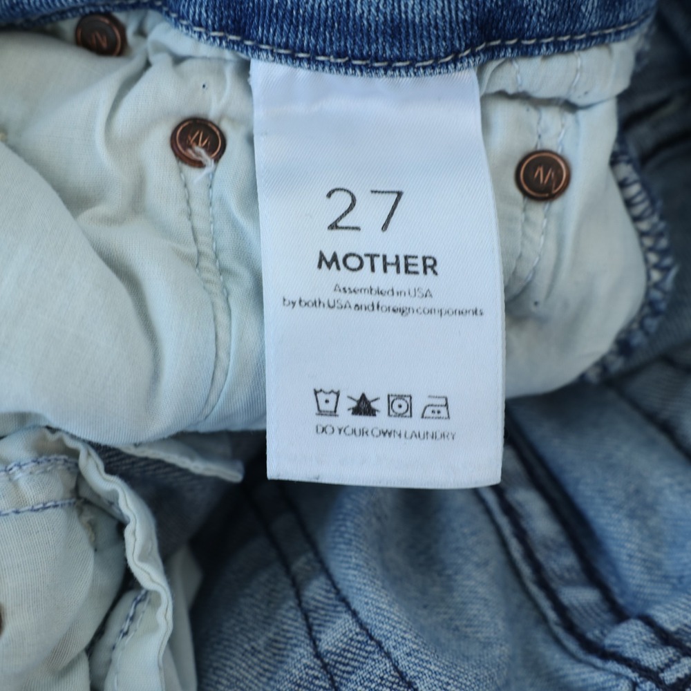 Mother The Looker Jeans Women's 27 Where There Is Smoke Ankle Step Fray‎ Skinny - Picture 4 of 16